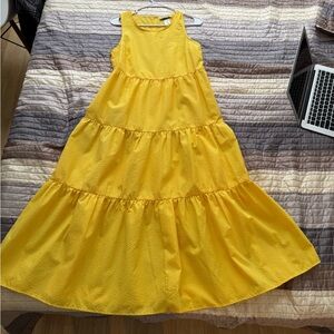 Yellow summer maxi dress brand new XS